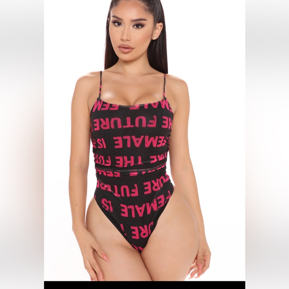 Fashion‎ Nova the future is female mesh bodysuit. Worn a few times